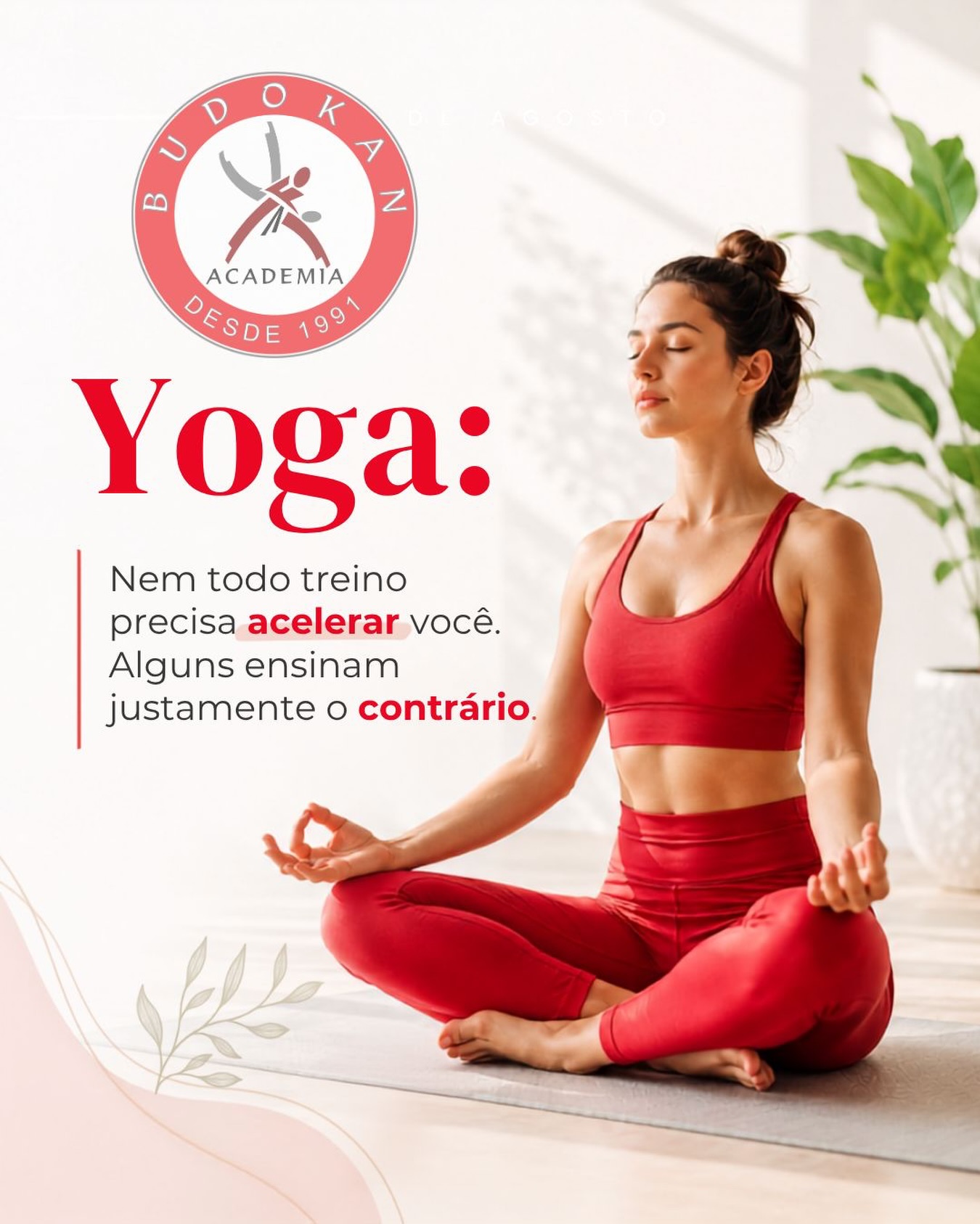 Nem todo treino precisa ser intenso. Às vezes, o que o corpo e a mente mais precisam é desacelerar, respirar e se reconectar. 🧘‍♀️No yoga, você aprende que respeitar o seu ritmo também faz parte da evolução.