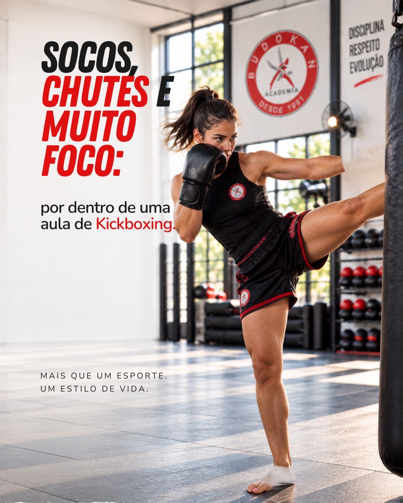 Socos, chutes e muito foco: o Kickboxing é uma modalidade que trabalha corpo e mente ao mesmo tempo. 🔥Além de melhorar o condicionamento físico, ele ajuda no gasto calórico, coordenação motora, agilidade e concentração.Mais do que treinar golpes, é aprender a evoluir com disciplina.